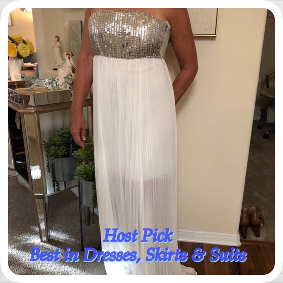 Alice + Olivia Dresses & Skirts - NWT Alice+Olivia White Long Dress 2